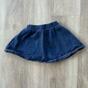 Toddler Denim Boutique Skater Skirt